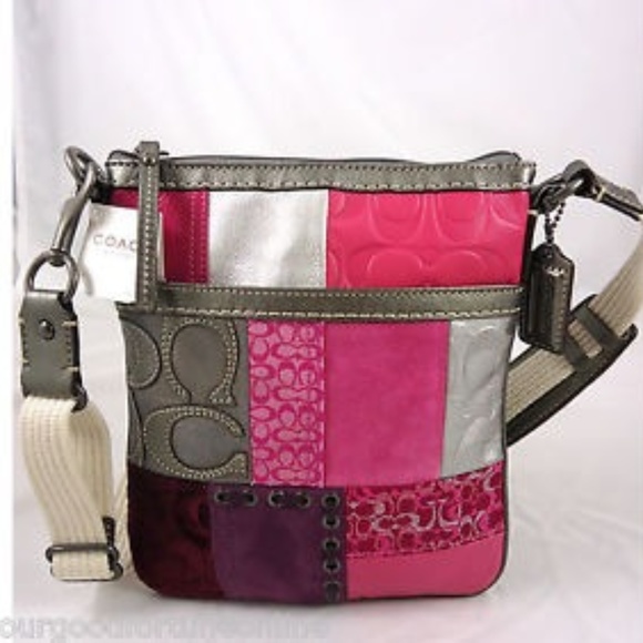 Coach Handbags - Coach Patchwork Crossbody Swingpack Shoulder Purse